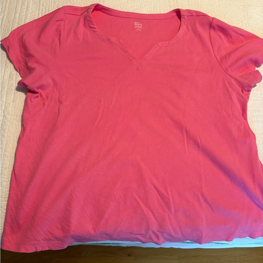 Kim Rogers Bright Pink Short Sleeve Tee